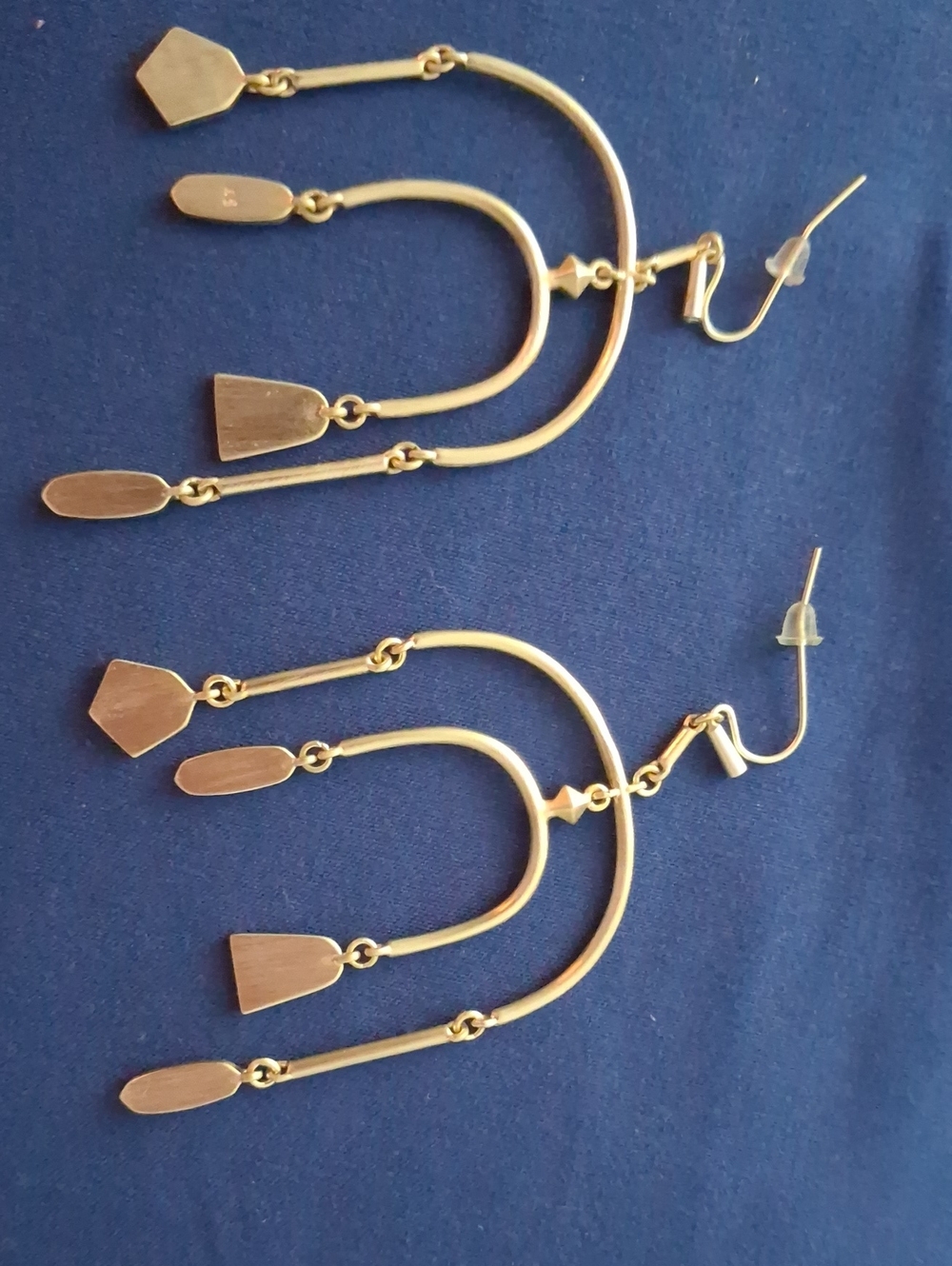 Kendra Scott Gold Triple Dangle Arch Earrings
